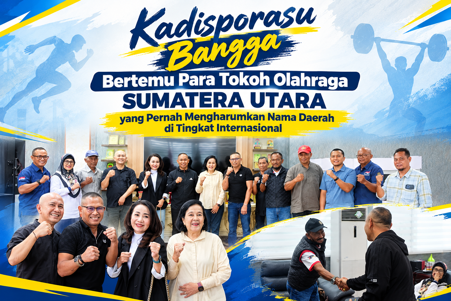 Kadisporasu Bangga Bertemu Para Tokoh Olahraga Sumatera Utara yang Pernah Mengharumkan Nama Daerah di Tingkat Internasional